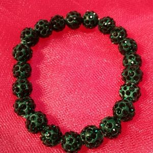 Dark Green Bling Sparkle Bracelet!